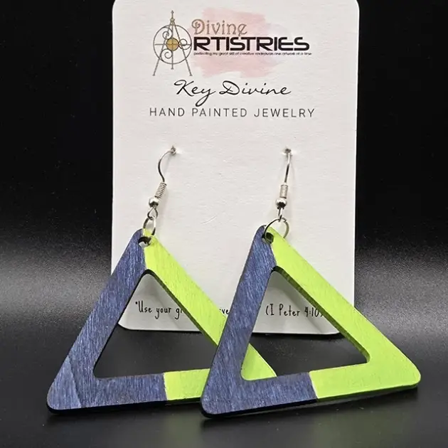 Hollowed Triangle Bold Resilience Earrings